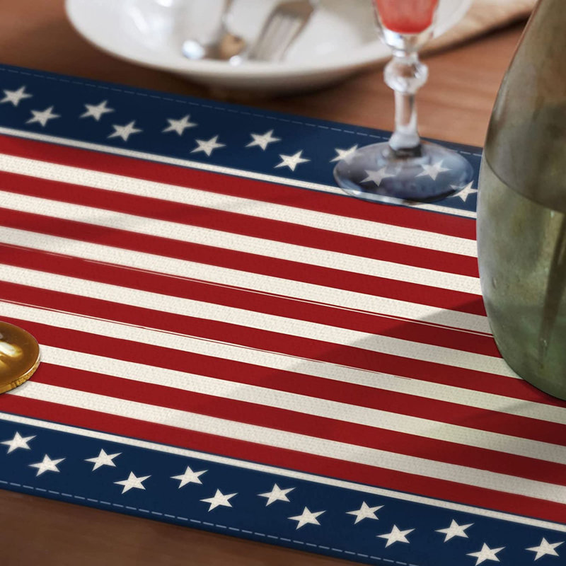 Chemin de table rectangulaire en polyester