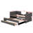 Twin-Sized Upholstered Daybed Including Trundle Bed And 3 In-Built Storage Drawers-1862426145