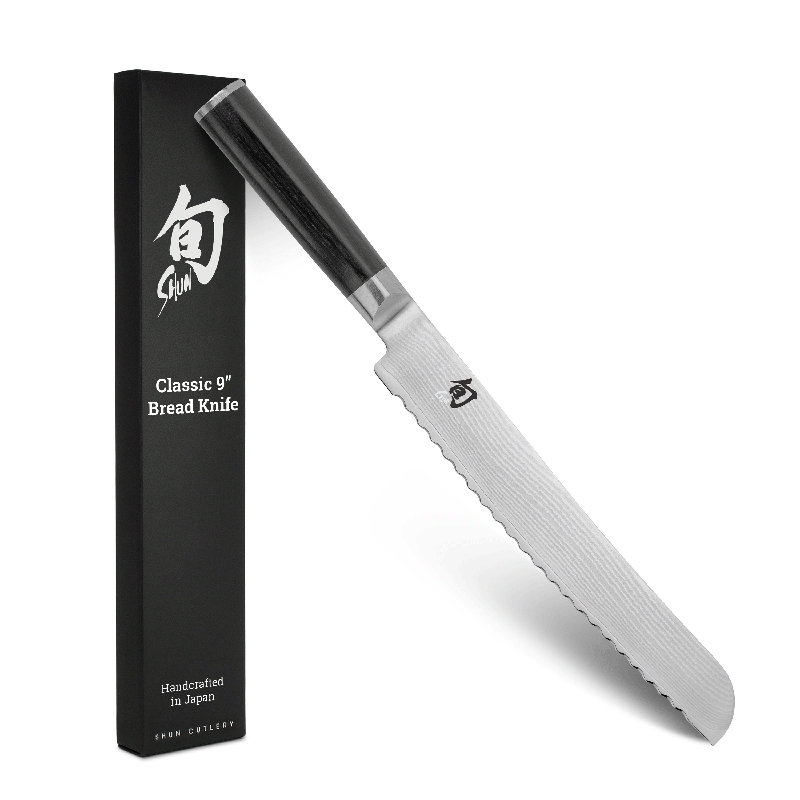 Shun Classic 9'' Serrated Bread Knife, Right-Handed