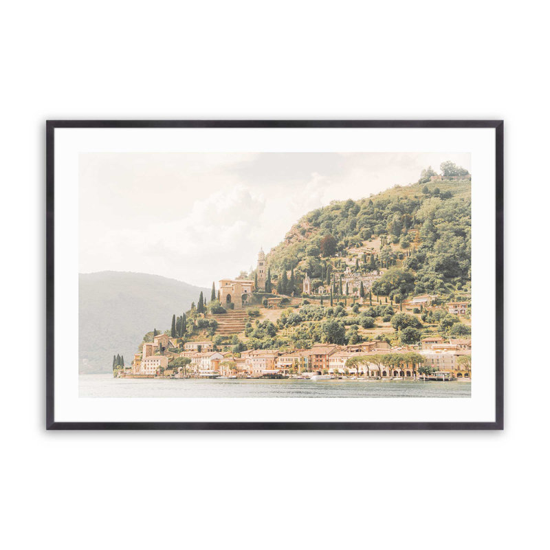 Imprimé Hillside Tranquil Retreat, Cadre en zinc patiné, H 12,25 po x l 15,25 po x P 1,25 po