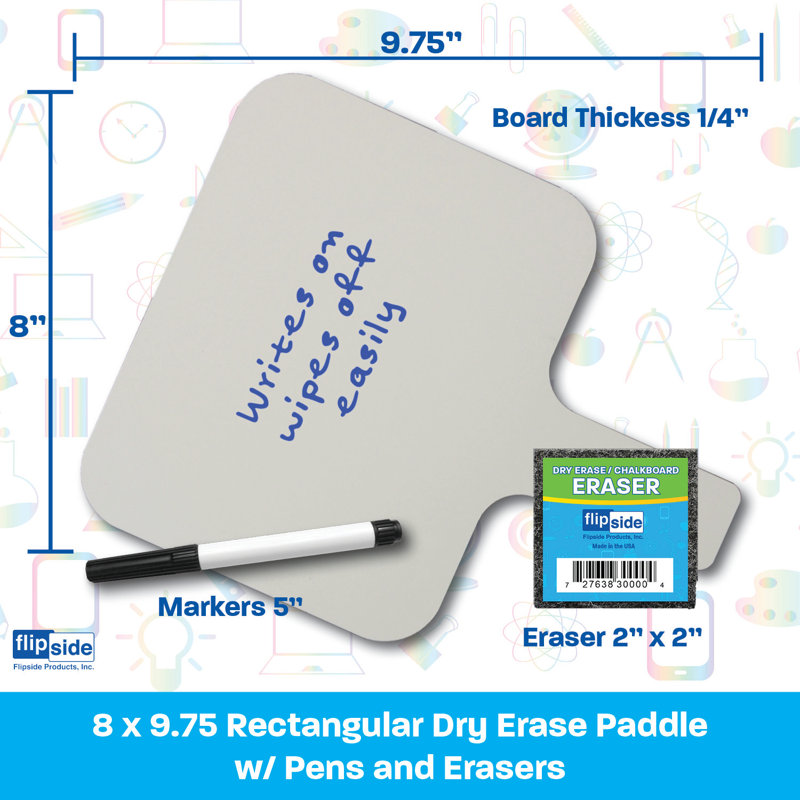 Tableau blanc graphique / grille, 8 po x 9,75 po