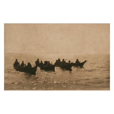 On Shoalwater Bay (The North American Indian v. IX. Norwood MA: The Plimpton Press 1913) by Edward Sheriff Curtis - Giclee Print