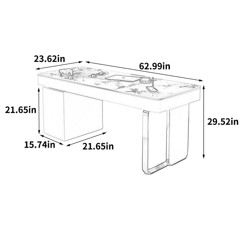 Orit, 29.52" H x 62.99" W x 23.62" D
