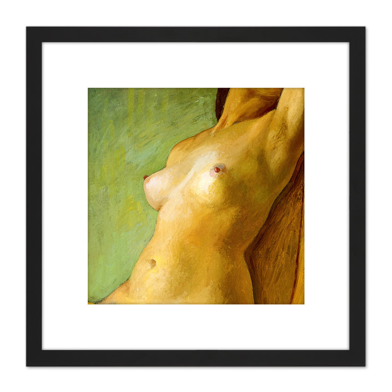 Female Torso 1 Piece Single Picture Frame Wall Art