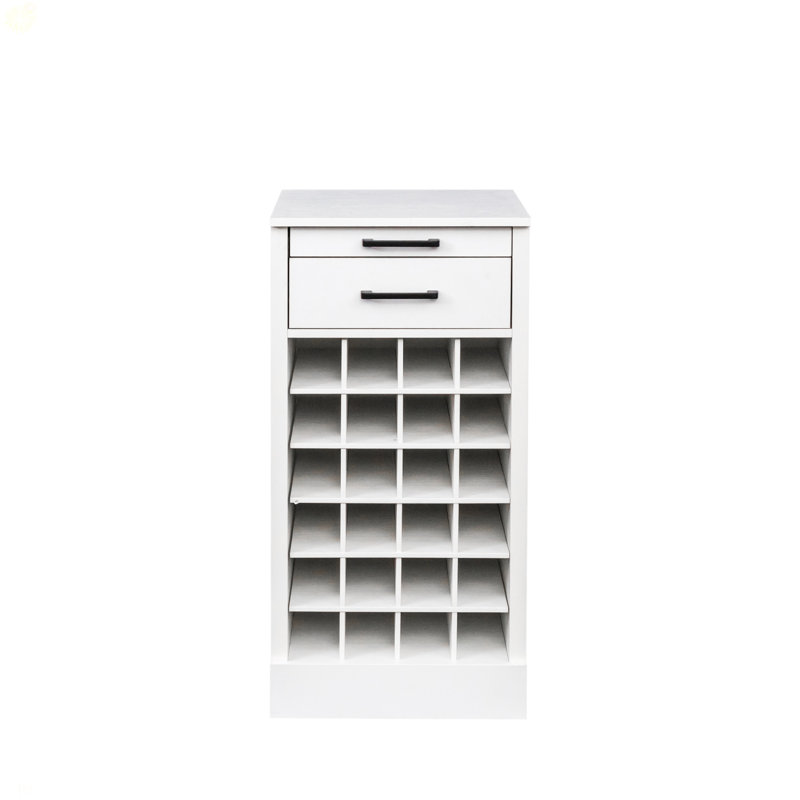 Modular 24 Wine Bar Cabinet Buffet Cabinet, White