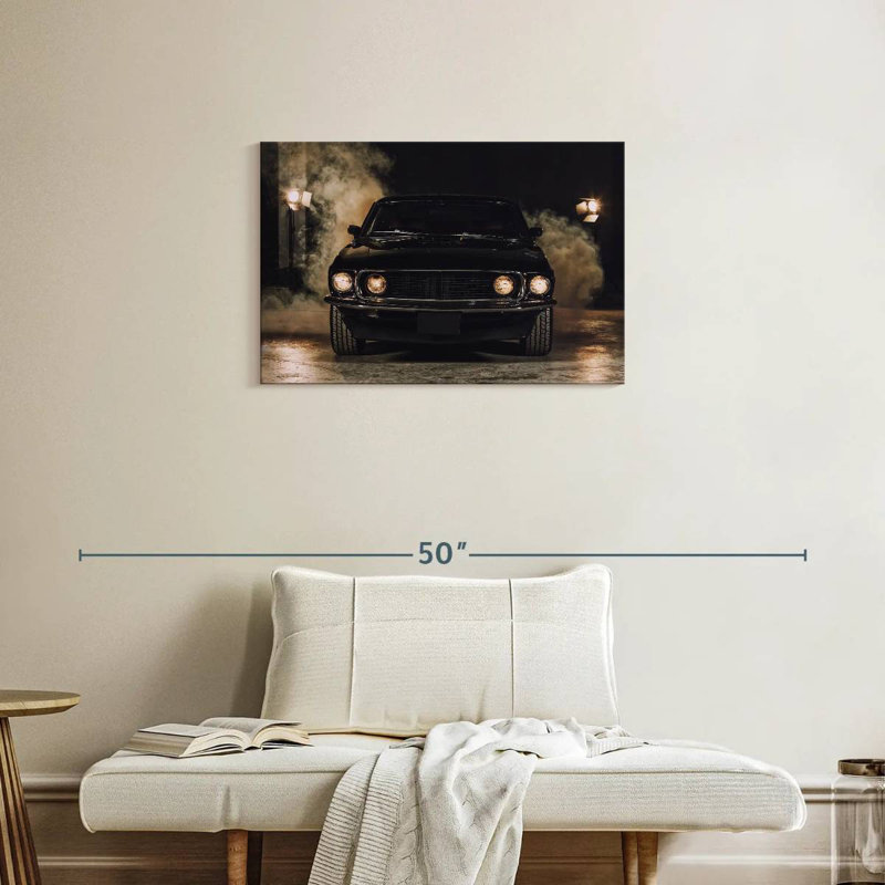 Mehar Smoky Black Car, 20'' H x 30'' W