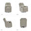 Fauteuil inclinable manuel oscillant pivotant moderne Caleya-1786358507