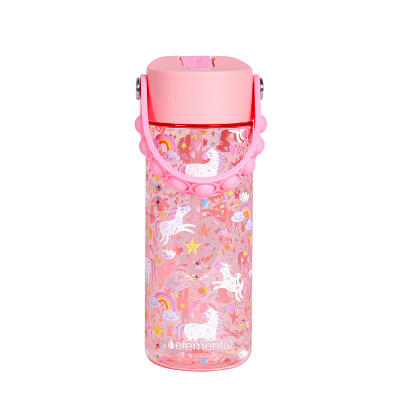 Elemental® Splash Pop 18-Oz. Tritan Water Bottle (Pink Unicorn)