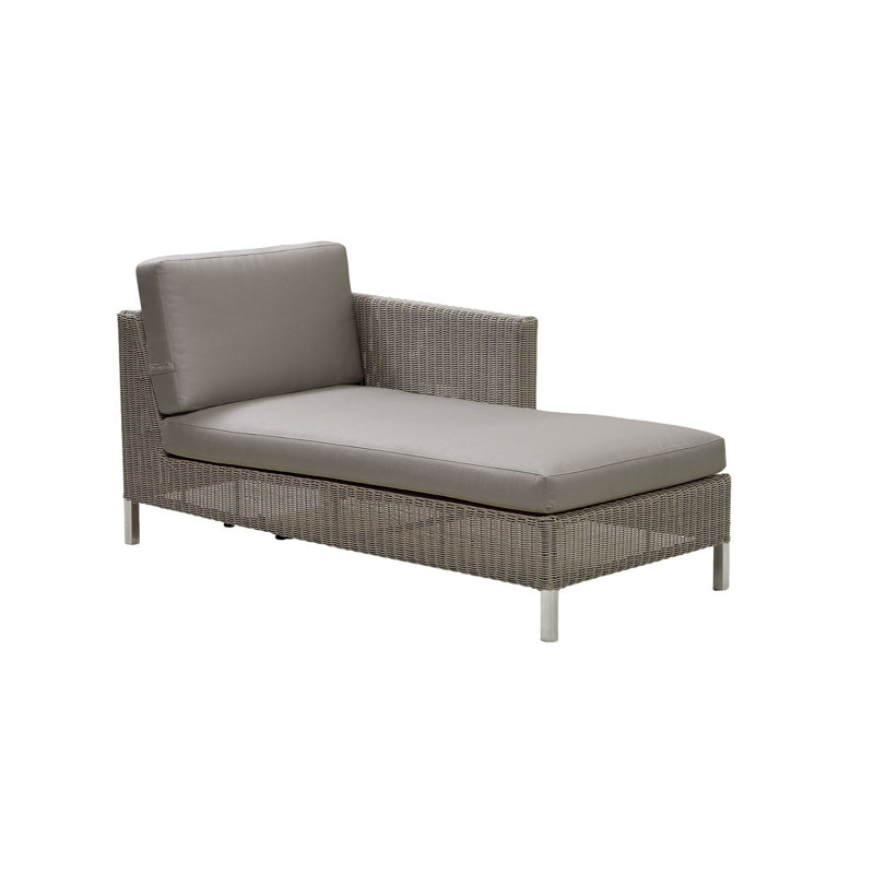 Connect Left 60.3" Long Single Chaise, Taupe