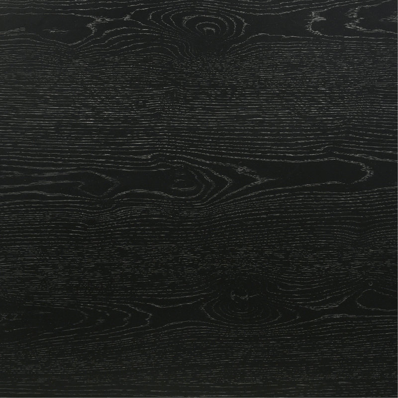 Table de salle à manger ronde 48 "Roundhill Furniture Rocco, ébène
