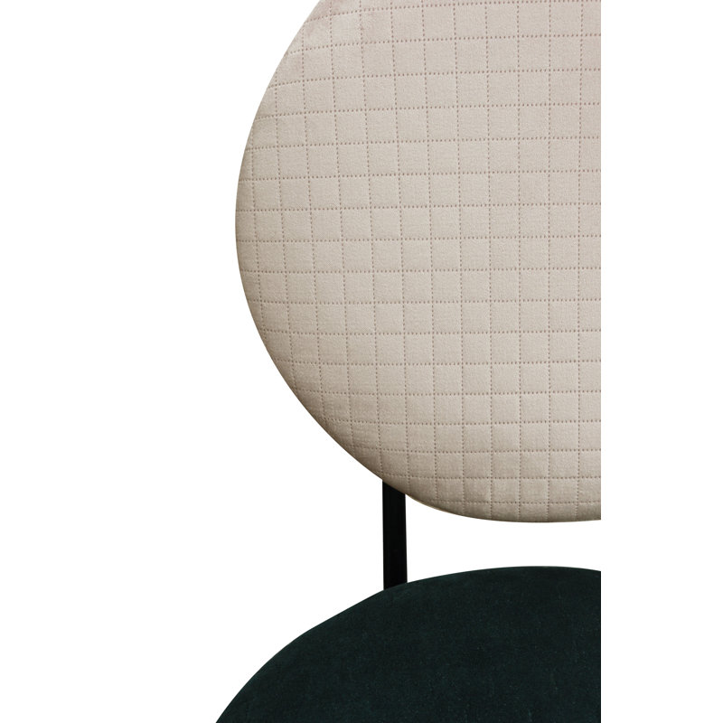 Medallion 52cm H Upholstered Side Chair, Pink/Turquoise