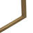 26"H Gold Metal C-Table with Abstract Marble Top: A Glamorous and Unique Accent Table for Your Living Room or Bedroom