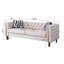Canapé Chesterfield à accoudoirs roulés 84,25 po Subra-627281155