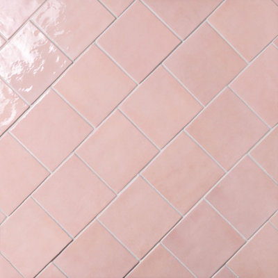 Cloe 5 in. x 5 in. Handmade-Look Ceramic Wall Glossy Subway Tile