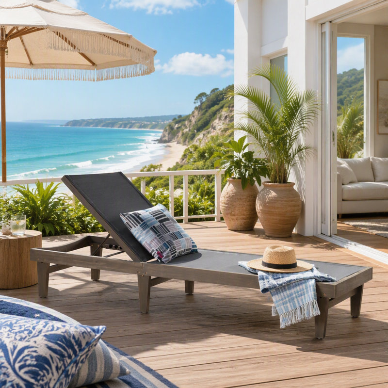 Chaise longue Summer Summer - gris foncé