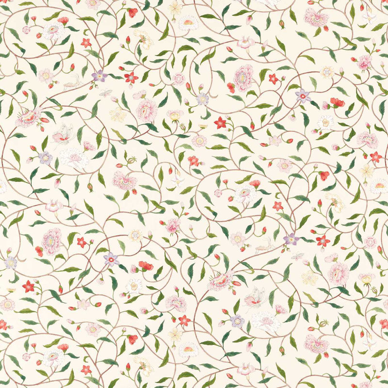 Henrietta's Trail Wallpaper, Perfect White