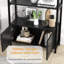 181.7cm H x 80.1cm W Iron Bookcase-741492413