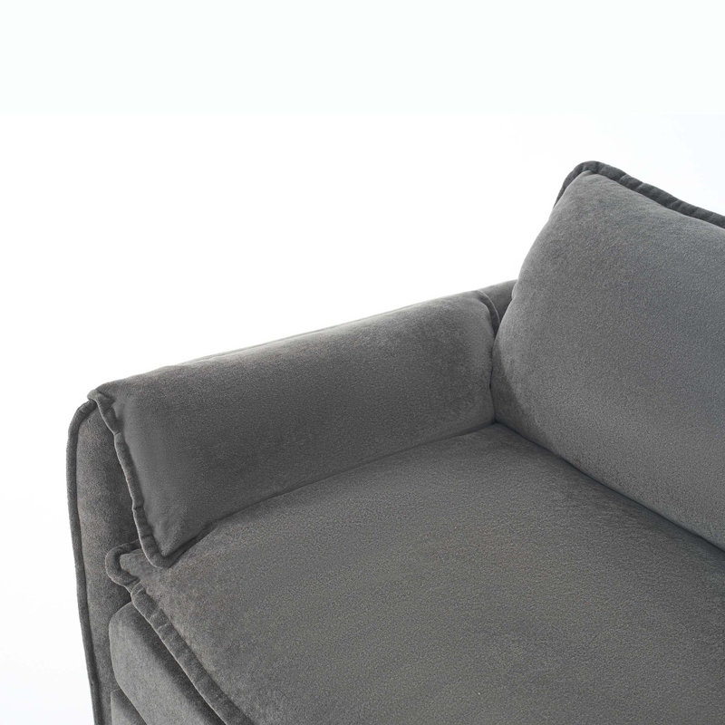 Canapé modulaire surdimensionné à assise profonde, canapé en nuage de chenille moderne, grand canapé modulaire 3 places avec 3 coussins pour le salon, la chambre et le bureau, combinaison de bricolage