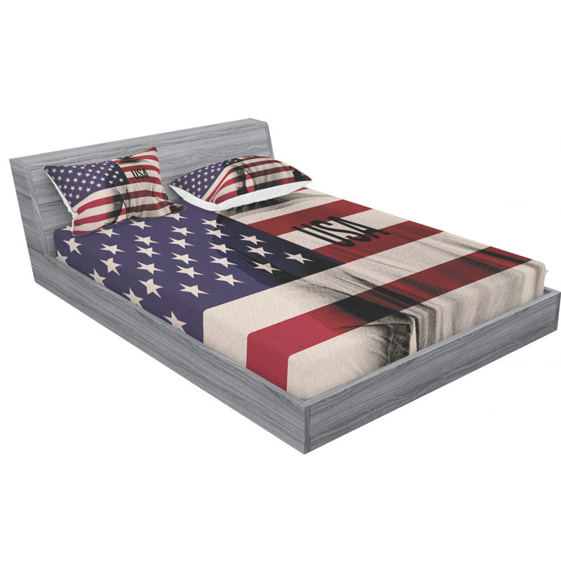 Microfiber Sheet Set, Queen Sheet Set with Fitted Sheet