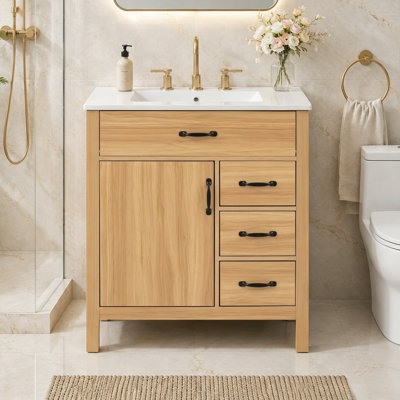 Meuble-lavabo 30 po avec lavabo en céramique