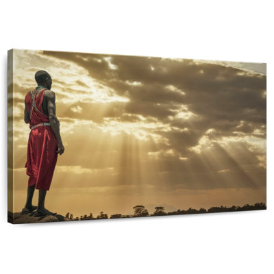 Leisha Masai Man Glorious Sunset