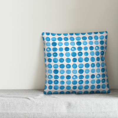 Polka Dots Outdoor Throw Pillow