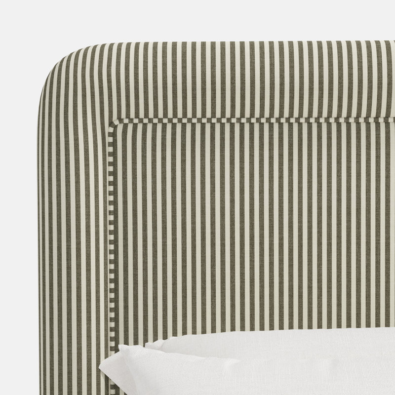 Stoffer Home x Cloth and Co. Marisa Bed, Full, Jane Stripe Laurel