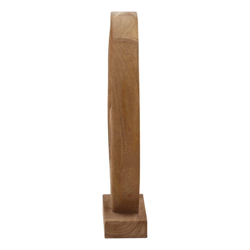 Sculpture Hespera brun clair, H 18 po x l 11,8 po x P 3,5 po