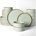 Light Green with Brown Rim