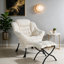Fauteuil Lazy avec repose-pieds pliable, méridienne moderne et confortable, grand fauteuil avec repose-pieds et une poche latérale, fauteuil de lecture avec repose-pieds pour chambre à coucher, salon, dortoir (beige)-1417931750