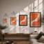 Warm Forms Abstract - Framed Print-893577202-893577204