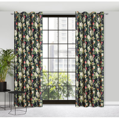 Ageet Semi Sheer Curtains Single Panel