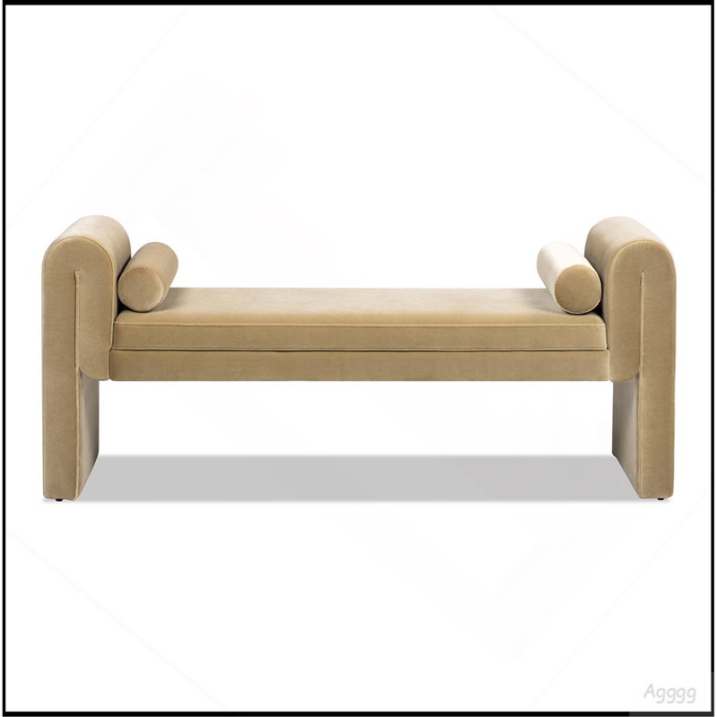Banc avec accoudoirs arqués 60,5 po Mason