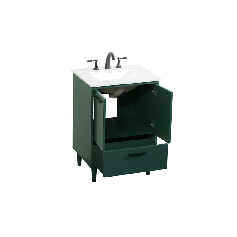 Ensemble de meuble-lavabo simple 24 po Baldwin, Vert