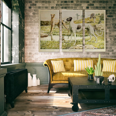 3 pièces, impression sur toile