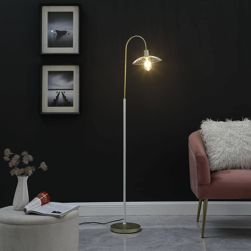 Lampe sur pied en métal 64 po