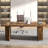 Hulste 70" Executive Desk, Brown-1534326642