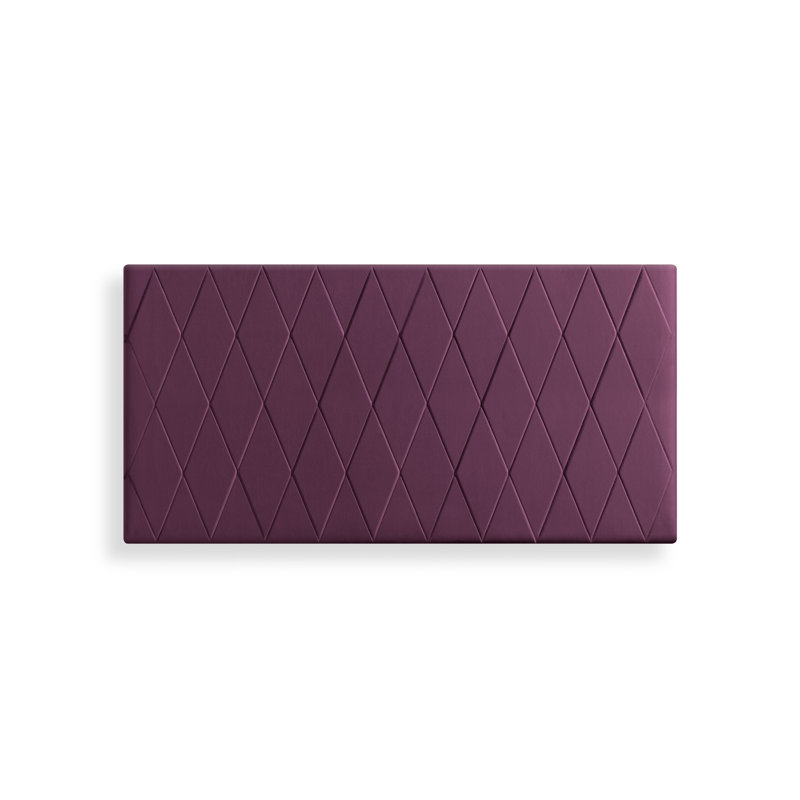 Raffles Upholstered Velvet Panel Headboard, Double (4'6), Wine