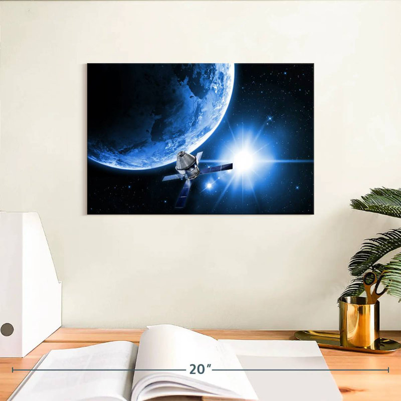 Oberle Satellite In Space, 8" H x 12" W