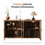 Buffet en bois avec 4 portes