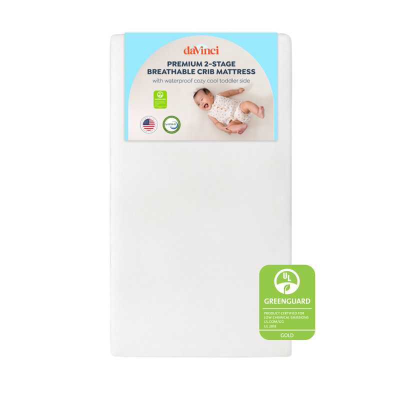 Matelas de lit de bébé respirant Premium à 2 étapes