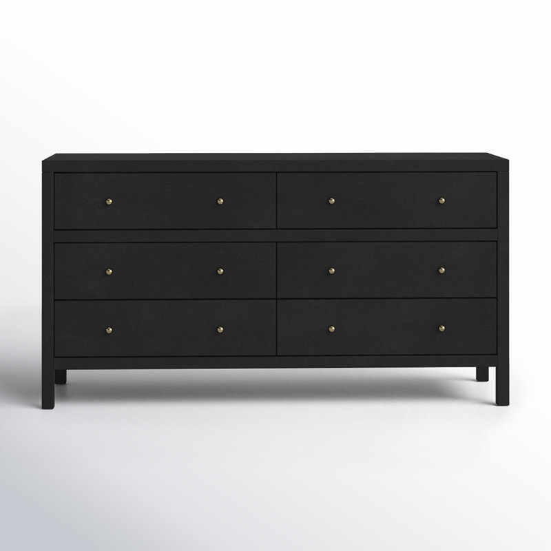 Nora 6-Drawer Dresser, Antique Coffee