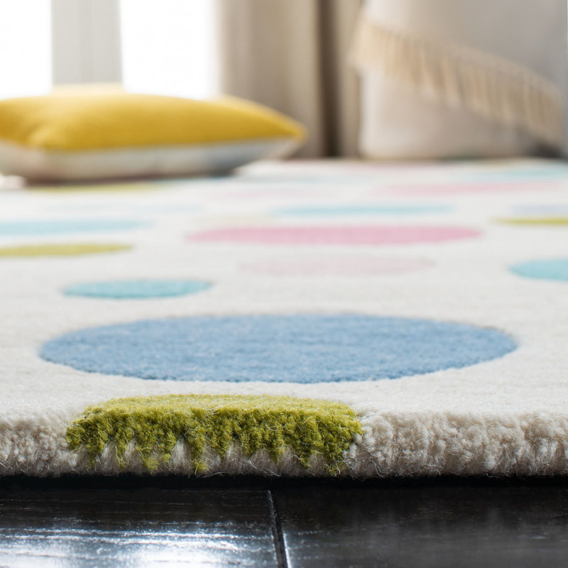 Tapis en laine touffeté à la main Amier, Rectangle 3 pi 6 po x 5 pi 6 po