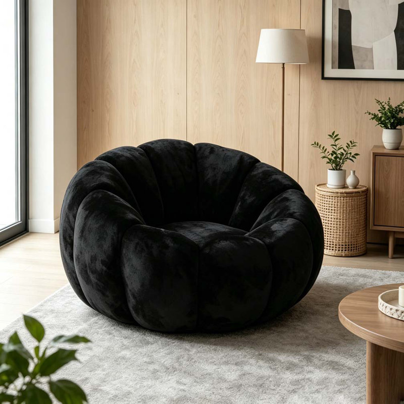 Fauteuil à billes pour adulte, Noir