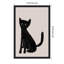 «Curious Black Cat» par Athene Fritsch, reproduction d'art sur toile encadrée