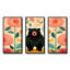 «Pink Tropical Bear Harmony III - Bear 2», art mural-1915935793-1915935798