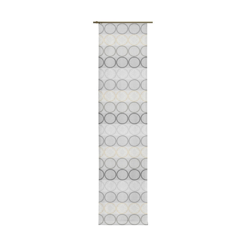Deguzman Room Darkening Curtain Single Panel, 225cm H x 60cm W, Blue and green