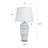 Ceramic Table Lamp - White Shade