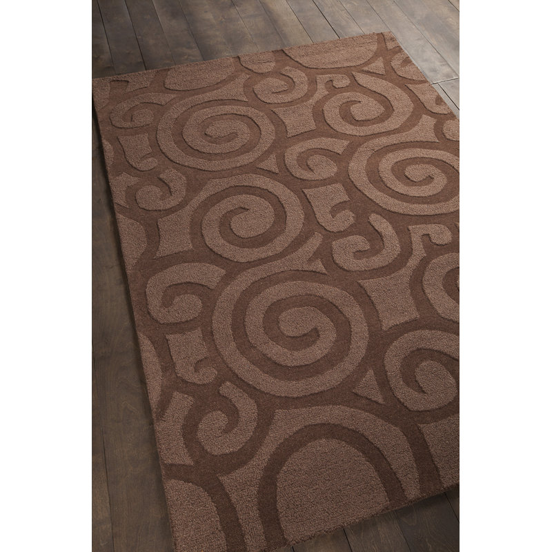 Tapis d'intérieur moderne haut / bas touffeté à la main Worcester, 5 pi x 7 pi