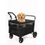 Grand chariot de poussette pour chien, chariot de transport pour animaux 2 en 1 avec rampe pour chiens de taille moyenne, conception tout terrain pliable, frein à une étape, idéal pour les promenades en plein air, la randonnée et le camping